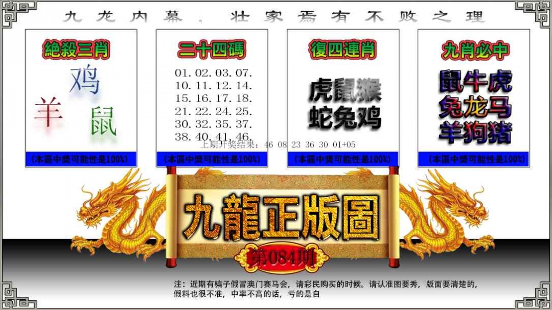 084期九龙正版图[图]
